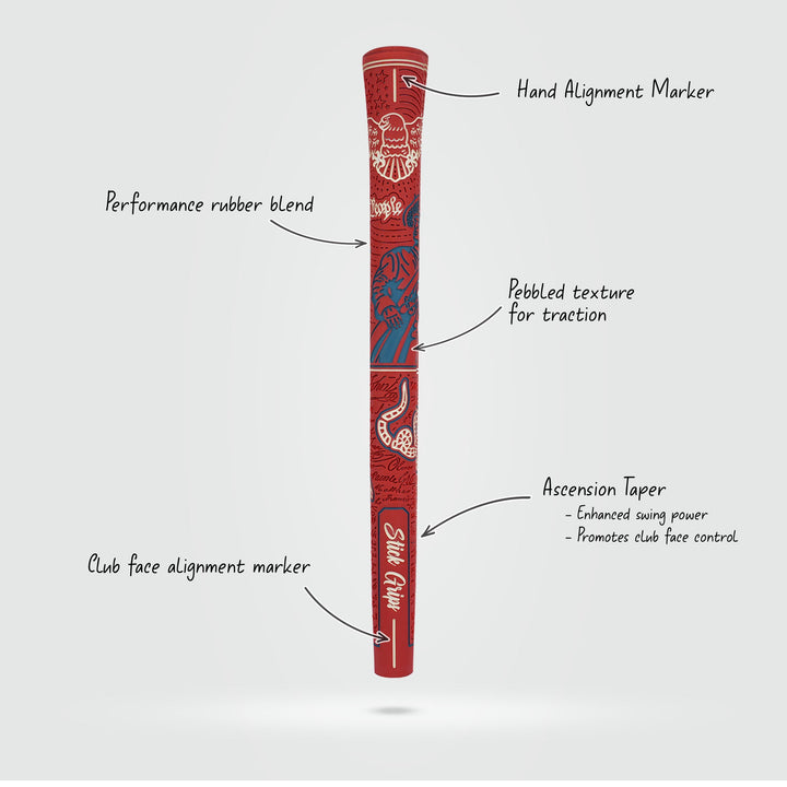 Stick Grips Golf Patriot Golf Grip (Red)