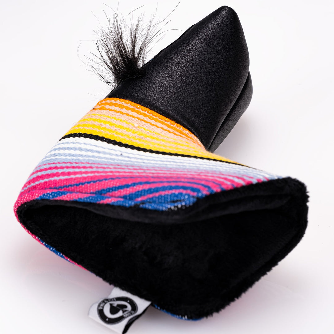 Mustache Sugar Skull - Blade Putter Cover Black