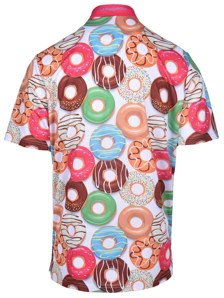 Putt for Dough-nuts Men's Golf Polo Shirt by ReadyGOLF