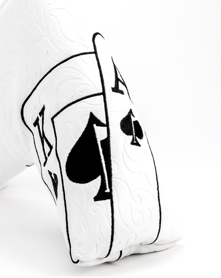 White Out Ace of Spades - Blade Putter Cover