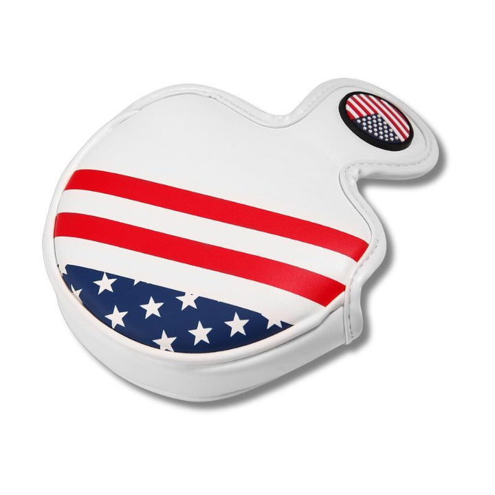 Stars & Stripes Golf Mallet Putter Head Cover Protector Magnetic Closure