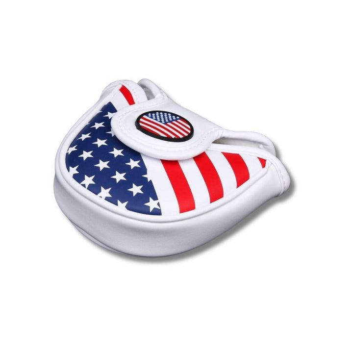 Stars & Stripes Golf Mallet Putter Head Cover Protector Magnetic Closure