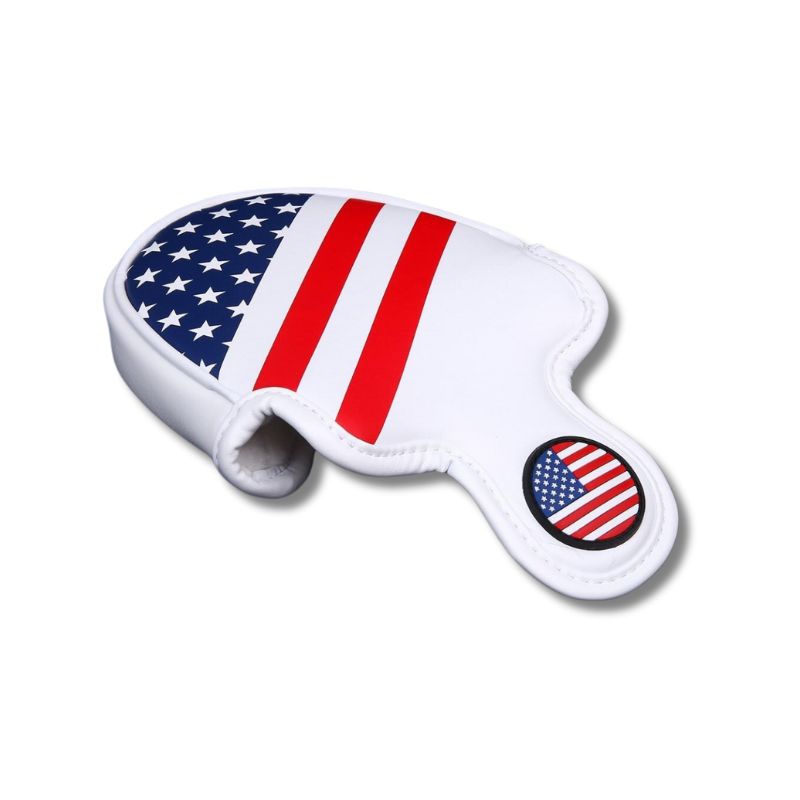 Stars & Stripes Golf Mallet Putter Head Cover Protector Magnetic Closure