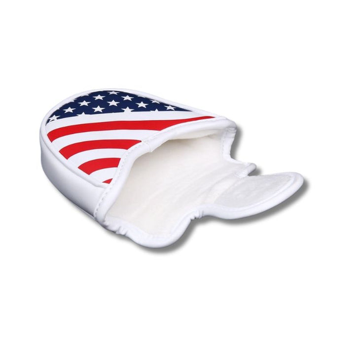 Stars & Stripes Golf Mallet Putter Head Cover Protector Magnetic Closure