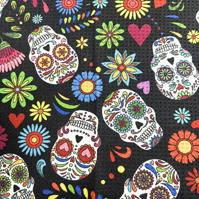 Magnetic Sugar Skull Towel