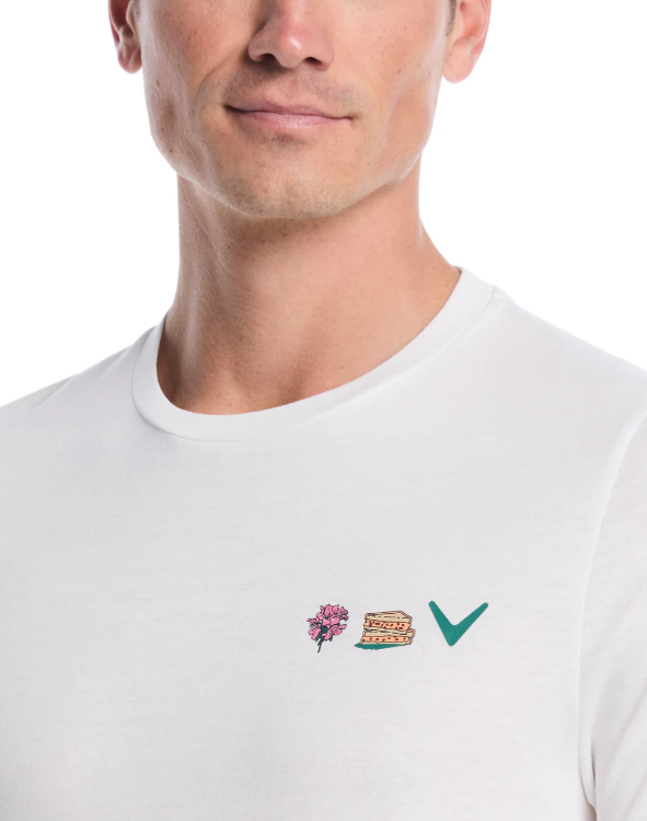 Chev Print Crew Tee