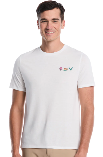 Chev Print Crew Tee