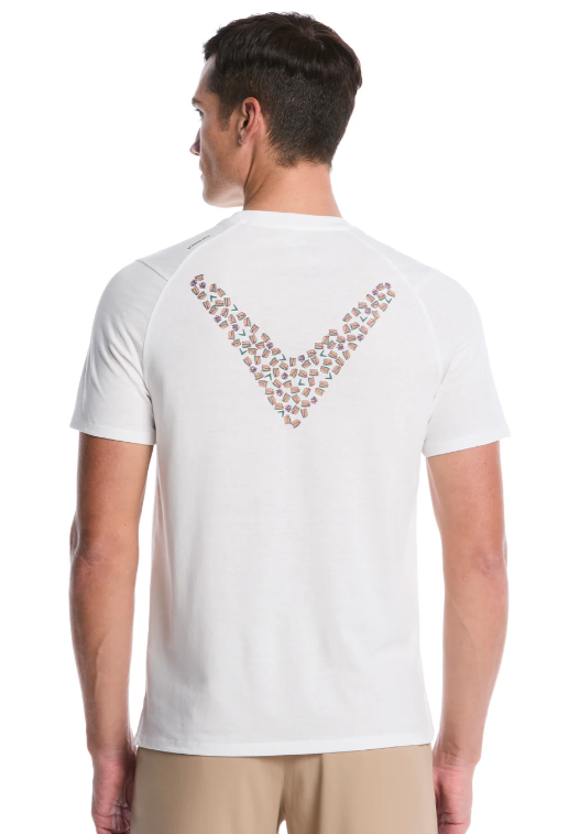 Chev Print Crew Tee