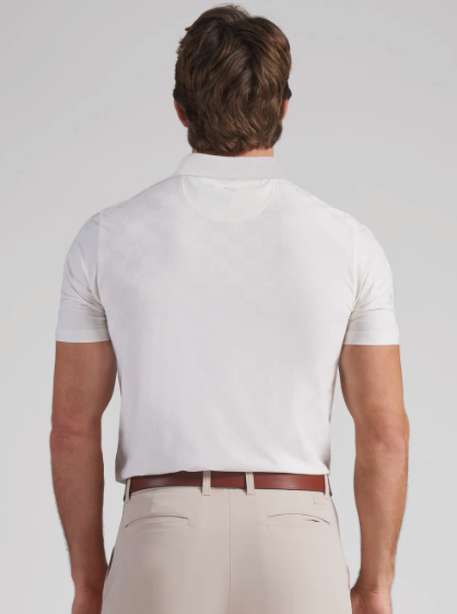 MATTR Check Jacquard BN Golf Polo