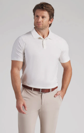 MATTR Check Jacquard BN Golf Polo