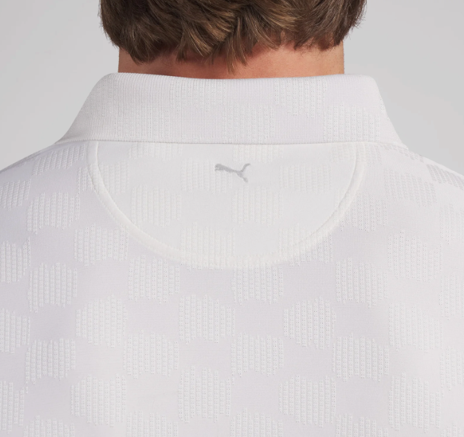 MATTR Check Jacquard BN Golf Polo