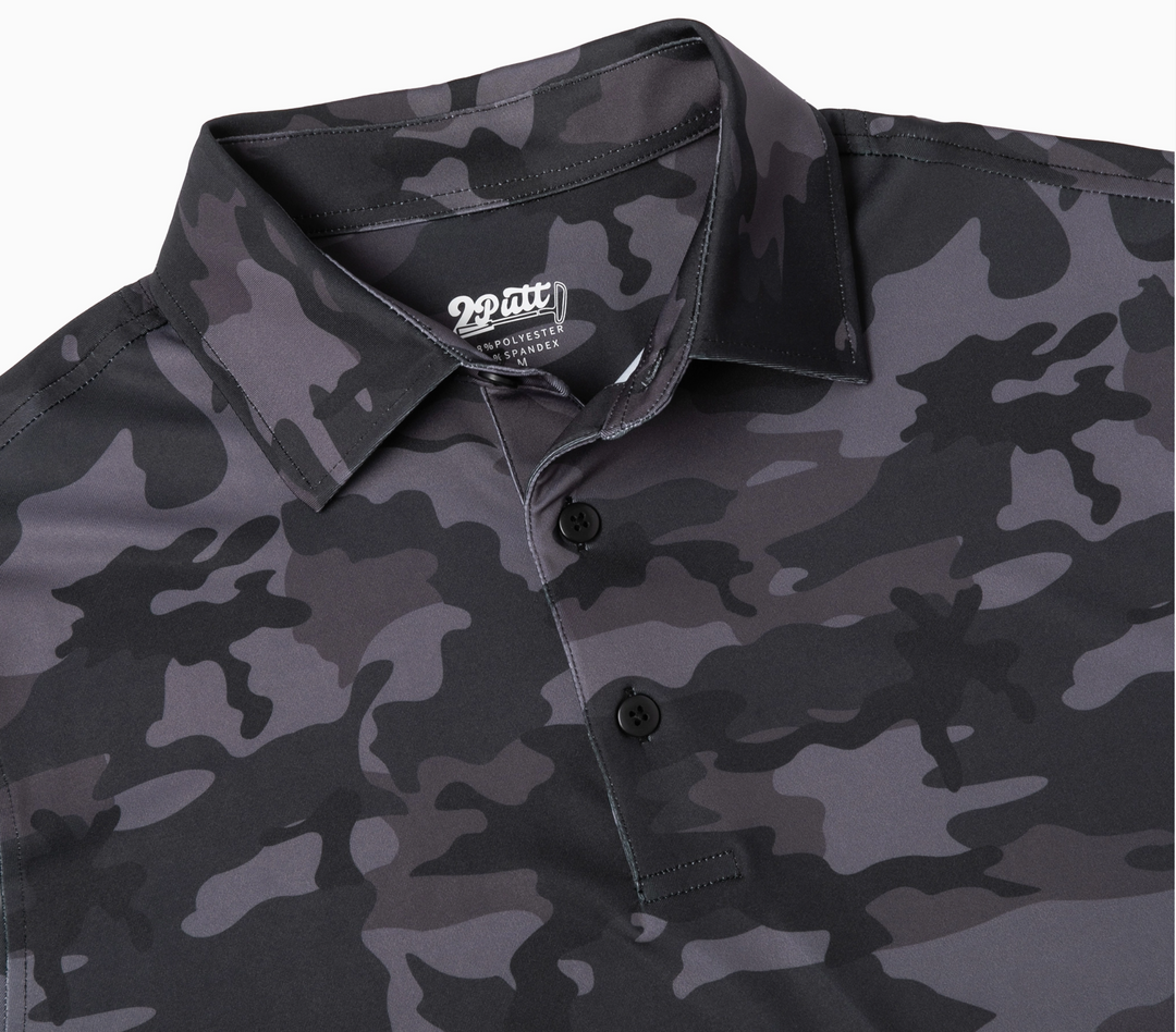 Black Camo Men's Polo