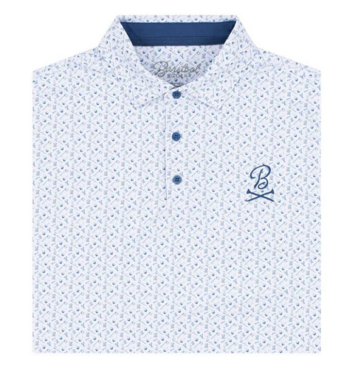 Barstool Pin Seeking Printed Polo