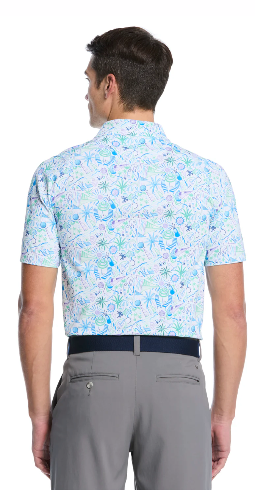Nautical Conversational Print Golf Polo