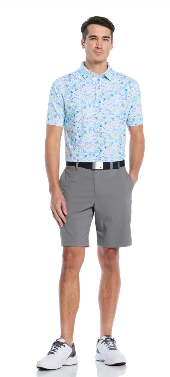 Nautical Conversational Print Golf Polo