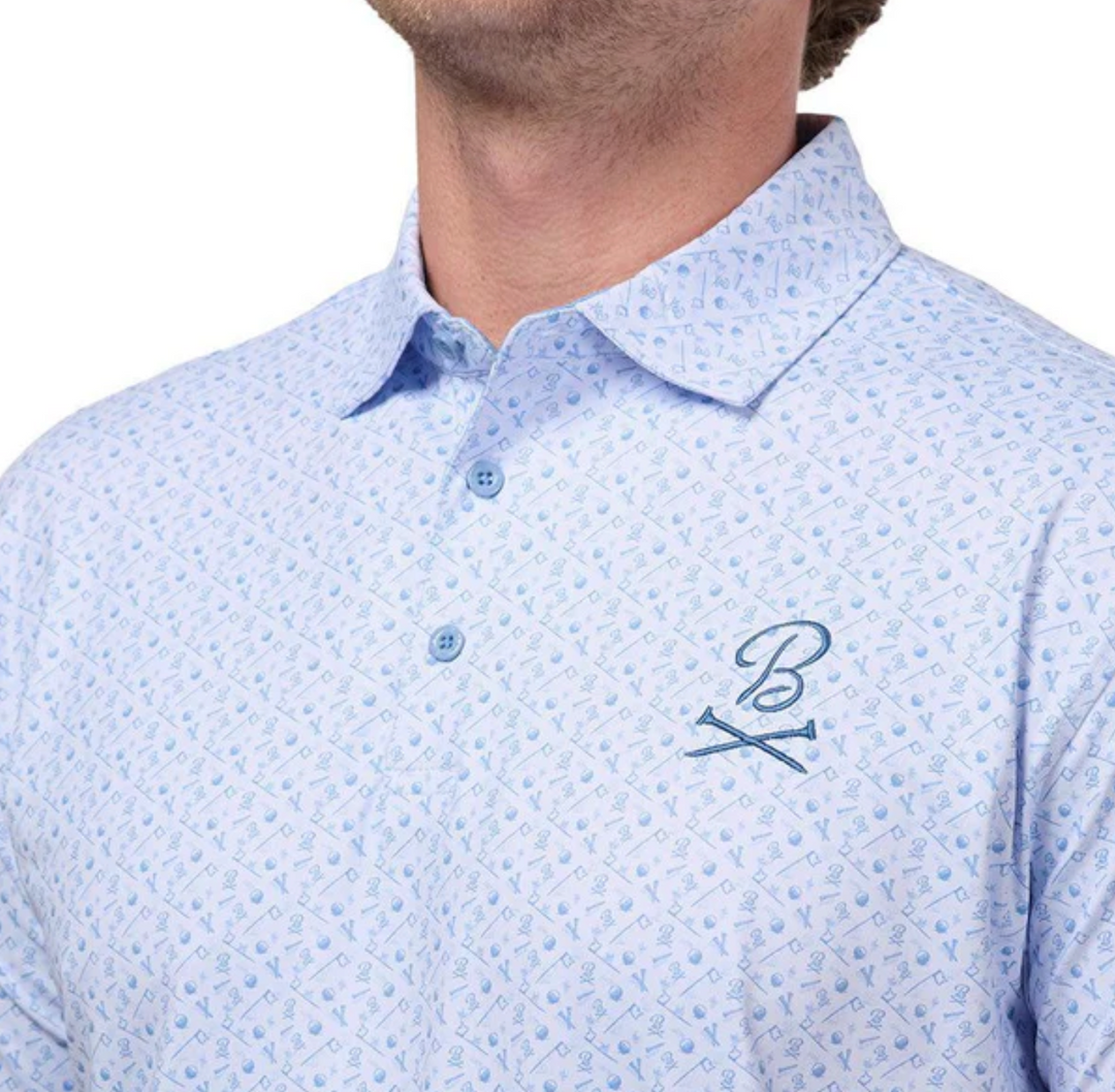Barstool Pin Seeking Printed Polo