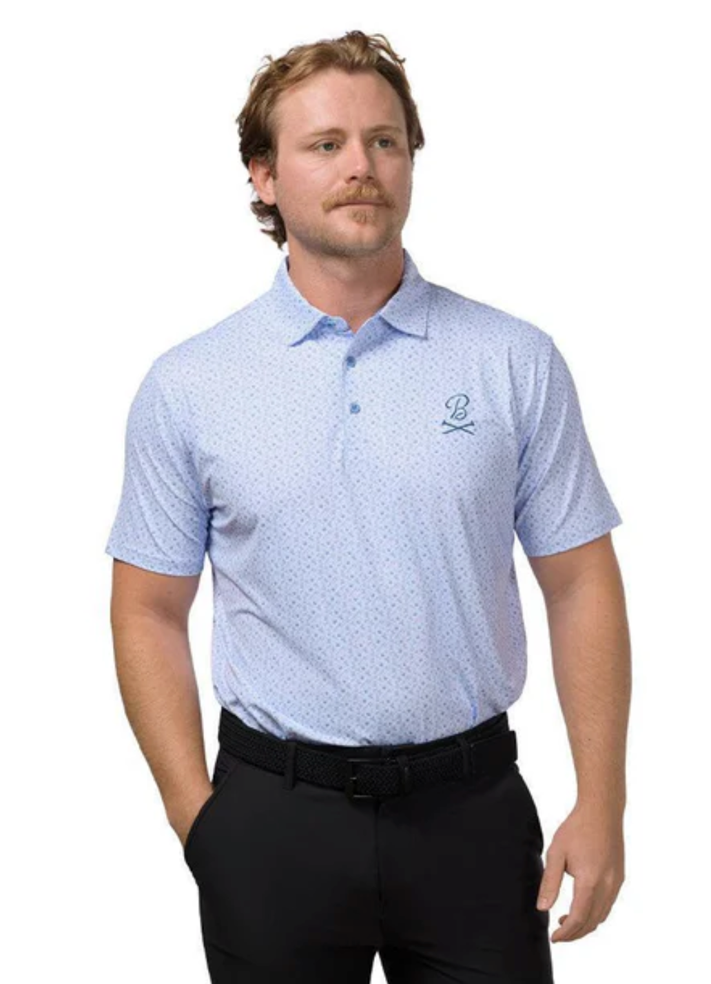 Barstool Pin Seeking Printed Polo