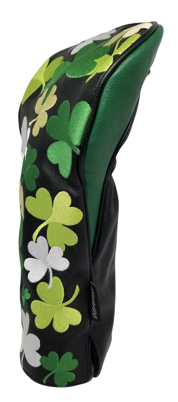 Shamrocks All-Over Embroidered Driver Headcover by ReadyGOLF