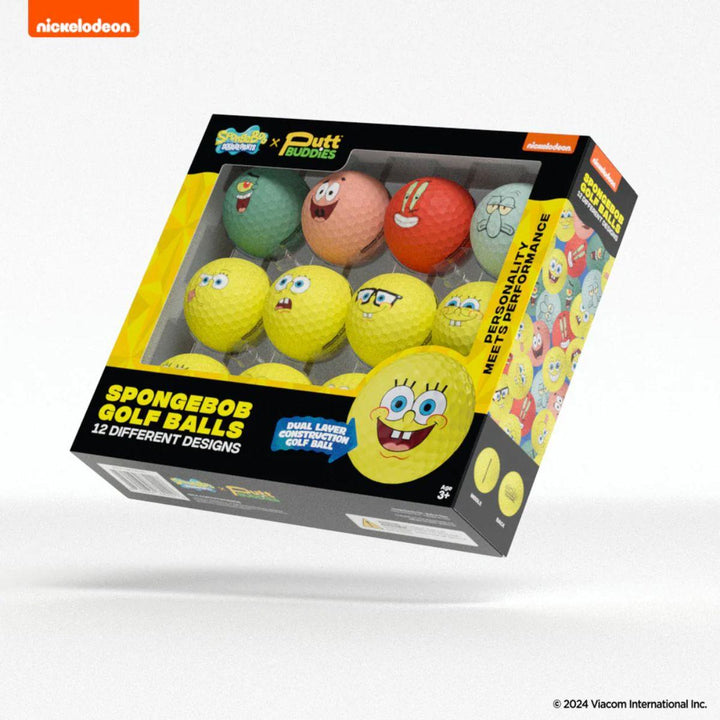 Spongebob Squarepants Golf Balls - 12 Pack