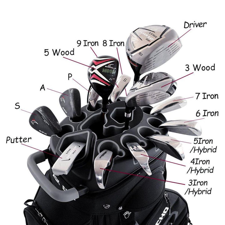 T-LOCK 2.0 14 Way Organizer Dividers Golf Soundless Cart Bag