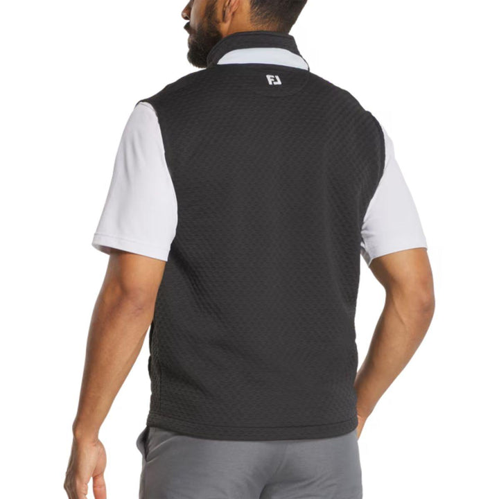 Textured Knit Full-Zip Vest