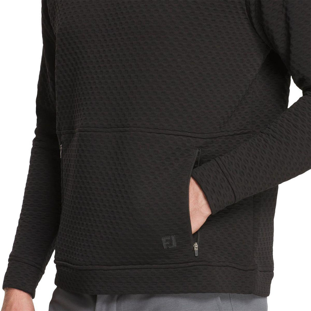 Textured Knit Hoodie