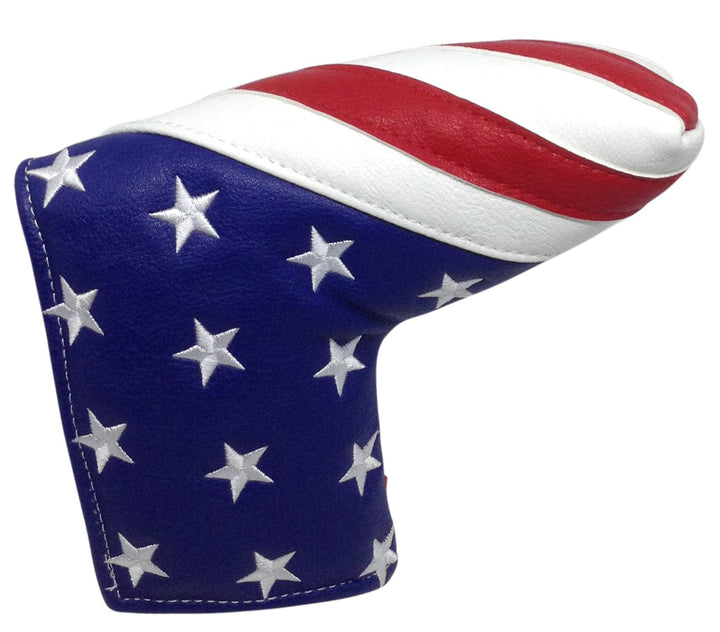 USA Flag Embroidered Blade Putter Cover by ReadyGOLF