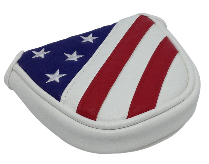 USA Flag Embroidered Mallet Putter Cover by ReadyGOLF