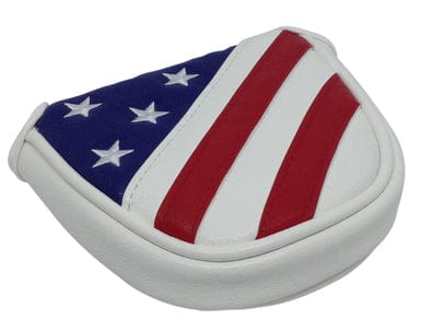USA Flag Embroidered Mallet Putter Cover by ReadyGOLF