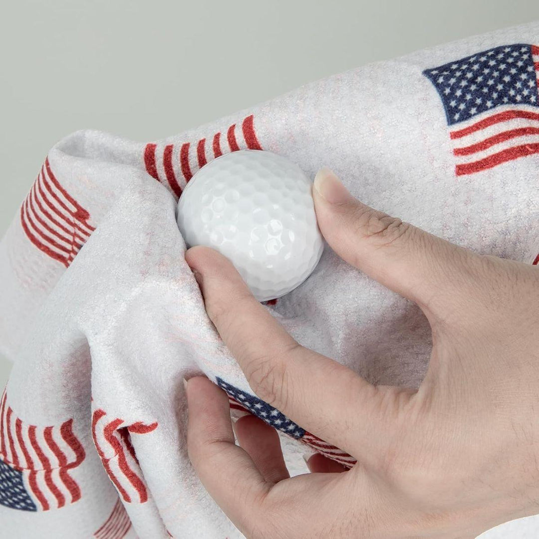 US Flag Magnetic Golf Towel