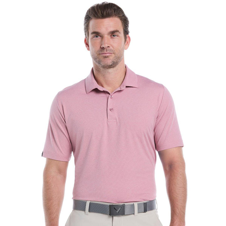Ventilated Classic Jacquard Golf Polo Shirt