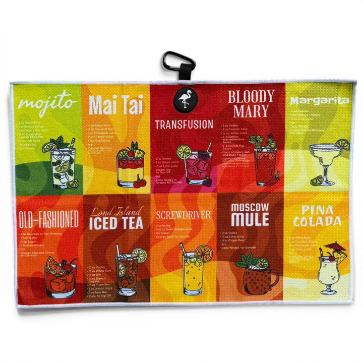 Classic Cocktails Golf Towel